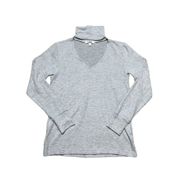 LNA Brushed Detached Turtleneck Gray Size Medium - Picture 2 of 6